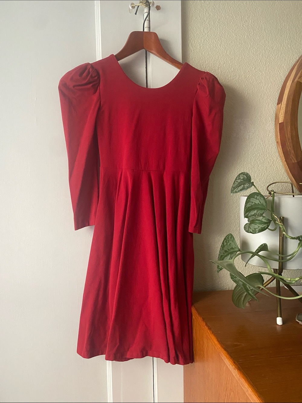 Children’s size 10 Red Puff-Sleeve Dress by Remie Girl